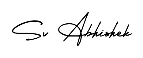 Style your name Sv Abhishek with confidence using AmerikaSignatureDemo-Regular signature design. Simple, elegant, and ready for immediate document use. Sv Abhishek signature style 3 images and pictures png