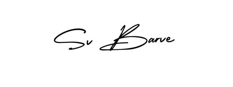 The best way (AmerikaSignatureDemo-Regular) to make a short signature is to pick only two or three words in your name. The name Sv Barve include a total of six letters. For converting this name. Sv Barve signature style 3 images and pictures png