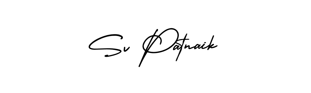 The best way (AmerikaSignatureDemo-Regular) to make a short signature is to pick only two or three words in your name. The name Sv Patnaik include a total of six letters. For converting this name. Sv Patnaik signature style 3 images and pictures png