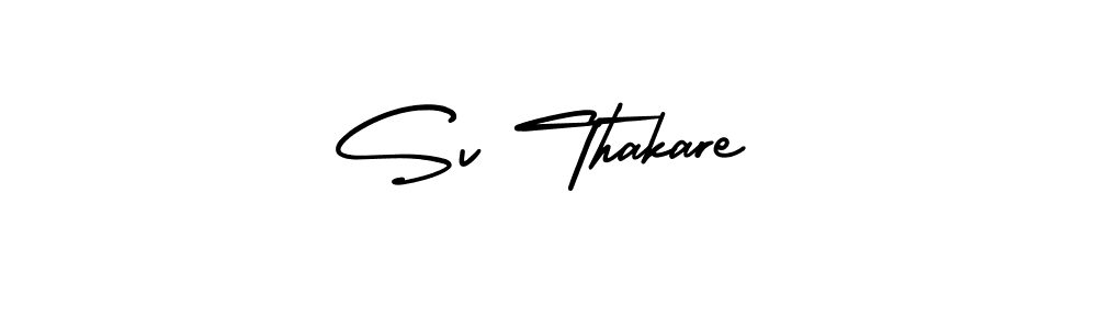 Design your own signature with our free online signature maker. With this signature software, you can create a handwritten (AmerikaSignatureDemo-Regular) signature for name Sv Thakare. Sv Thakare signature style 3 images and pictures png