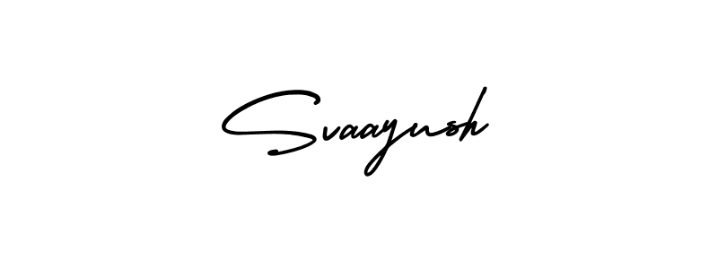 Design your own signature with our free online signature maker. With this signature software, you can create a handwritten (AmerikaSignatureDemo-Regular) signature for name Svaayush. Svaayush signature style 3 images and pictures png