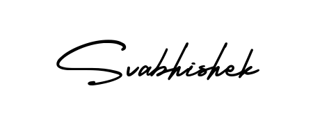 Try this chic Svabhishek handwritten sign style. Using AmerikaSignatureDemo-Regular font elements, it gives your name a sleek, memorable identity. Svabhishek signature style 3 images and pictures png