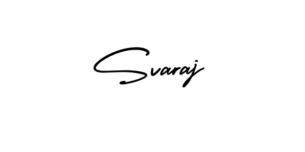 How to Draw Svaraj signature style? AmerikaSignatureDemo-Regular is a latest design signature styles for name Svaraj. Svaraj signature style 3 images and pictures png