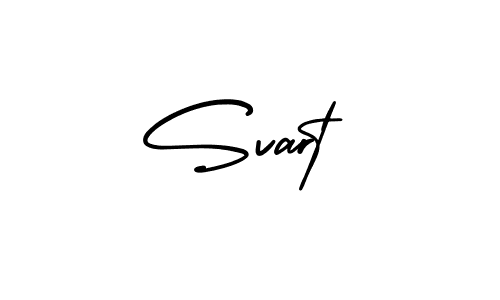 How to make Svart name signature. Use AmerikaSignatureDemo-Regular style for creating short signs online. This is the latest handwritten sign. Svart signature style 3 images and pictures png
