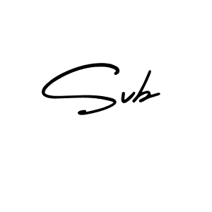 How to make Svb name signature. Use AmerikaSignatureDemo-Regular style for creating short signs online. This is the latest handwritten sign. Svb signature style 3 images and pictures png