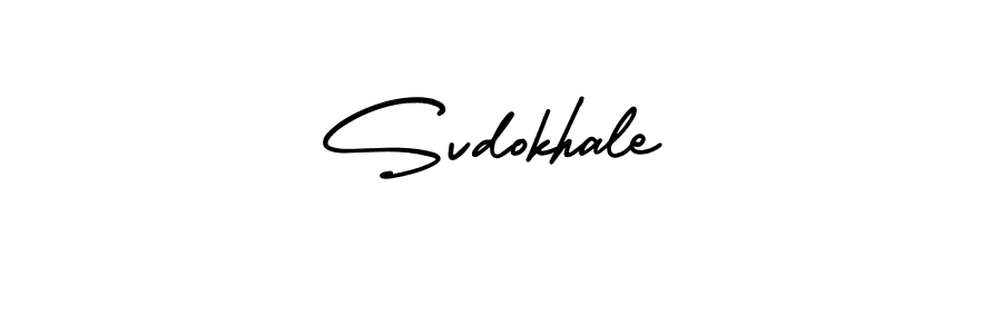 The best way (AmerikaSignatureDemo-Regular) to make a short signature is to pick only two or three words in your name. The name Svdokhale include a total of six letters. For converting this name. Svdokhale signature style 3 images and pictures png