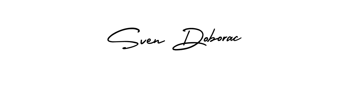 Similarly AmerikaSignatureDemo-Regular is the best handwritten signature design. Signature creator online .You can use it as an online autograph creator for name Sven Doborac. Sven Doborac signature style 3 images and pictures png