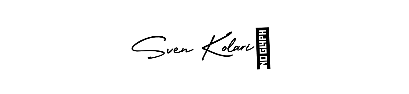 Use a signature maker to create a handwritten signature online. With this signature software, you can design (AmerikaSignatureDemo-Regular) your own signature for name Sven Kolarić. Sven Kolarić signature style 3 images and pictures png