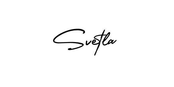 Make a beautiful signature design for name Svetla. With this signature (AmerikaSignatureDemo-Regular) style, you can create a handwritten signature for free. Svetla signature style 3 images and pictures png