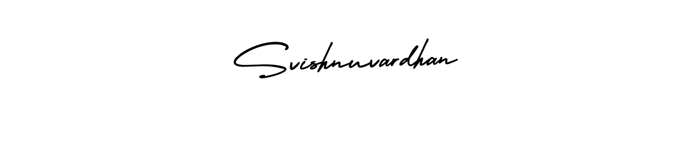It looks lik you need a new signature style for name Svishnuvardhan. Design unique handwritten (AmerikaSignatureDemo-Regular) signature with our free signature maker in just a few clicks. Svishnuvardhan signature style 3 images and pictures png