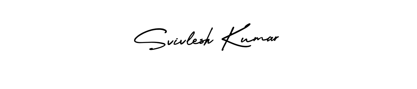 How to make Svivlesh Kumar signature? AmerikaSignatureDemo-Regular is a professional autograph style. Create handwritten signature for Svivlesh Kumar name. Svivlesh Kumar signature style 3 images and pictures png