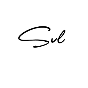 Make a beautiful signature design for name Svl. With this signature (AmerikaSignatureDemo-Regular) style, you can create a handwritten signature for free. Svl signature style 3 images and pictures png
