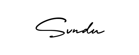 Design your own signature with our free online signature maker. With this signature software, you can create a handwritten (AmerikaSignatureDemo-Regular) signature for name Svndu. Svndu signature style 3 images and pictures png