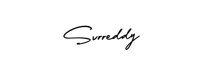 You should practise on your own different ways (AmerikaSignatureDemo-Regular) to write your name (Svrreddy) in signature. don't let someone else do it for you. Svrreddy signature style 3 images and pictures png