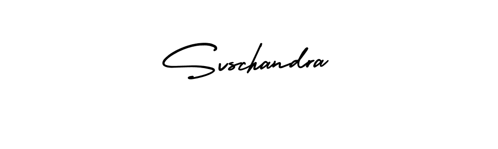 How to make Svschandra name signature. Use AmerikaSignatureDemo-Regular style for creating short signs online. This is the latest handwritten sign. Svschandra signature style 3 images and pictures png