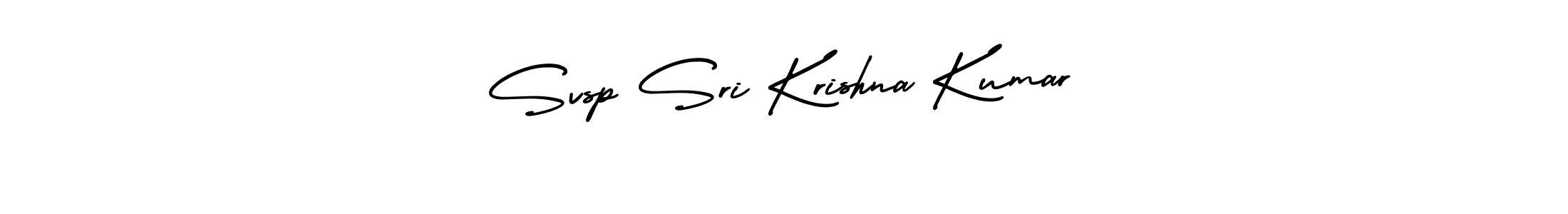 The best way (AmerikaSignatureDemo-Regular) to make a short signature is to pick only two or three words in your name. The name Svsp Sri Krishna Kumar include a total of six letters. For converting this name. Svsp Sri Krishna Kumar signature style 3 images and pictures png