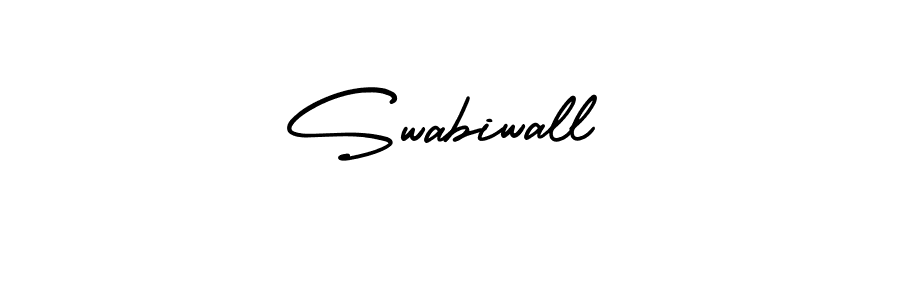 if you are searching for the best signature style for your name Swabiwall. so please give up your signature search. here we have designed multiple signature styles  using AmerikaSignatureDemo-Regular. Swabiwall signature style 3 images and pictures png