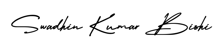 Check out images of Autograph of Swadhin Kumar Bishi name. Actor Swadhin Kumar Bishi Signature Style. AmerikaSignatureDemo-Regular is a professional sign style online. Swadhin Kumar Bishi signature style 3 images and pictures png