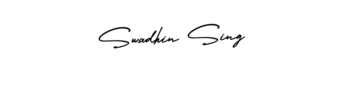 Check out images of Autograph of Swadhin Sing name. Actor Swadhin Sing Signature Style. AmerikaSignatureDemo-Regular is a professional sign style online. Swadhin Sing signature style 3 images and pictures png