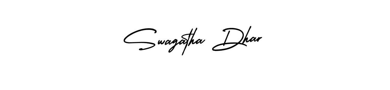 Best and Professional Signature Style for Swagatha Dhar. AmerikaSignatureDemo-Regular Best Signature Style Collection. Swagatha Dhar signature style 3 images and pictures png