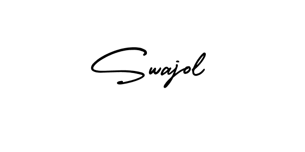 Make a short Swajol signature style. Manage your documents anywhere anytime using AmerikaSignatureDemo-Regular. Create and add eSignatures, submit forms, share and send files easily. Swajol signature style 3 images and pictures png