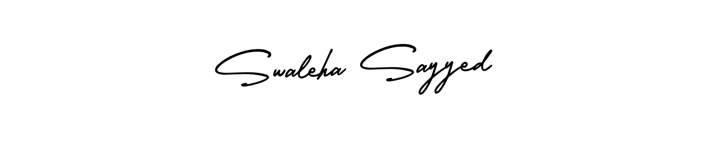 Similarly AmerikaSignatureDemo-Regular is the best handwritten signature design. Signature creator online .You can use it as an online autograph creator for name Swaleha Sayyed. Swaleha Sayyed signature style 3 images and pictures png