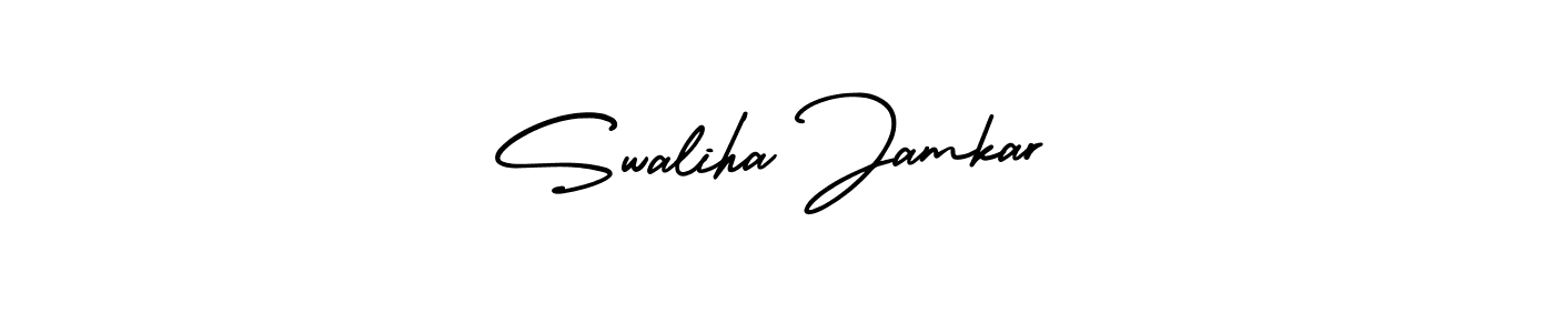 Here are the top 10 professional signature styles for the name Swaliha Jamkar. These are the best autograph styles you can use for your name. Swaliha Jamkar signature style 3 images and pictures png