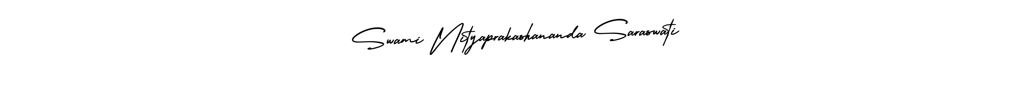 Swami Nityaprakashananda Saraswati stylish signature style. Best Handwritten Sign (AmerikaSignatureDemo-Regular) for my name. Handwritten Signature Collection Ideas for my name Swami Nityaprakashananda Saraswati. Swami Nityaprakashananda Saraswati signature style 3 images and pictures png