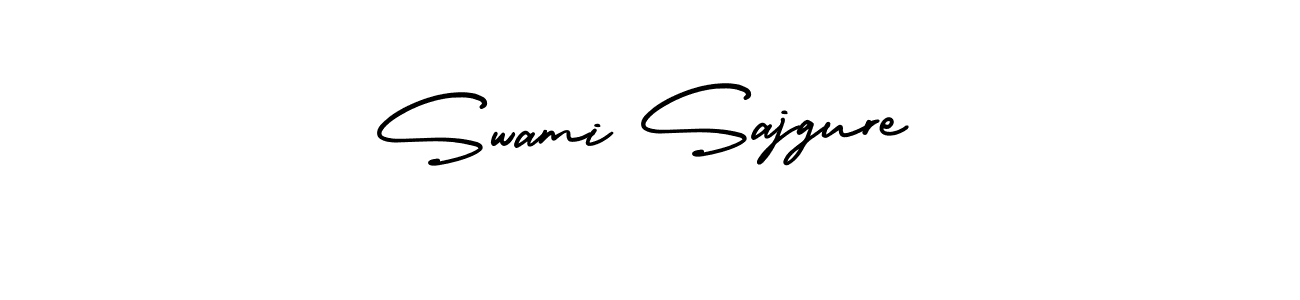 Similarly AmerikaSignatureDemo-Regular is the best handwritten signature design. Signature creator online .You can use it as an online autograph creator for name Swami Sajgure. Swami Sajgure signature style 3 images and pictures png