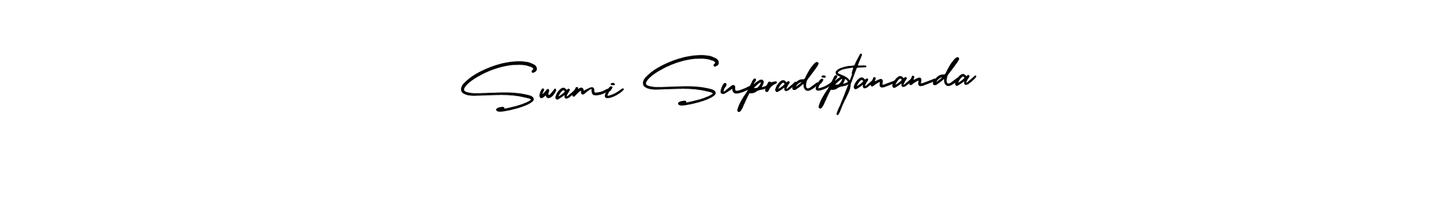 Also we have Swami Supradiptananda name is the best signature style. Create professional handwritten signature collection using AmerikaSignatureDemo-Regular autograph style. Swami Supradiptananda signature style 3 images and pictures png