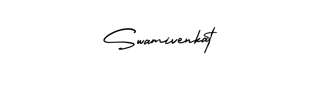 How to make Swamivenkat name signature. Use AmerikaSignatureDemo-Regular style for creating short signs online. This is the latest handwritten sign. Swamivenkat signature style 3 images and pictures png