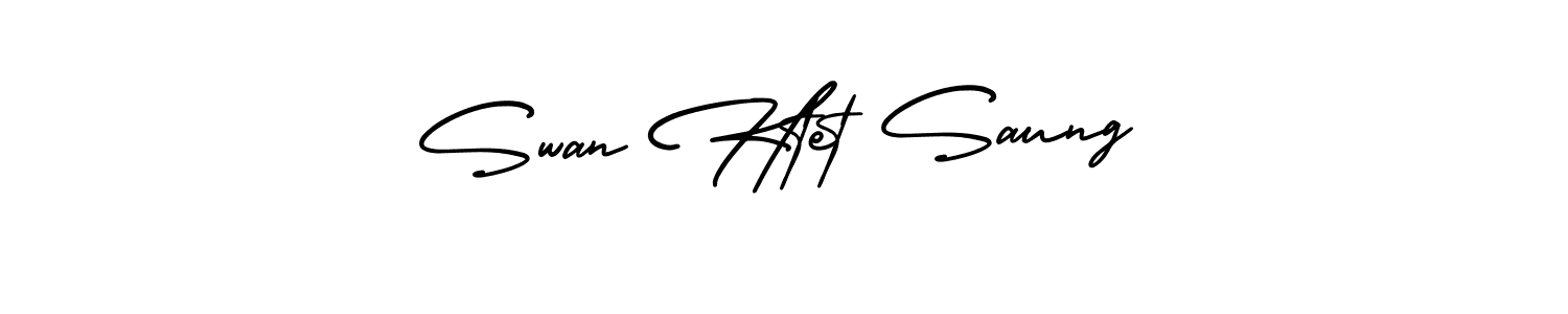 if you are searching for the best signature style for your name Swan Htet Saung. so please give up your signature search. here we have designed multiple signature styles  using AmerikaSignatureDemo-Regular. Swan Htet Saung signature style 3 images and pictures png