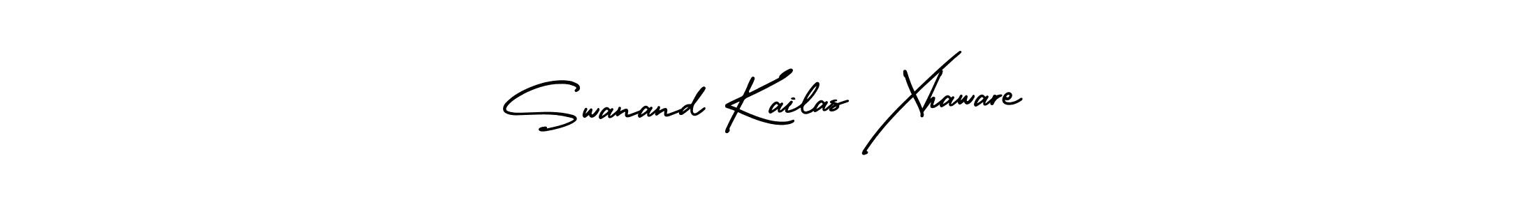 How to make Swanand Kailas Xhaware name signature. Use AmerikaSignatureDemo-Regular style for creating short signs online. This is the latest handwritten sign. Swanand Kailas Xhaware signature style 3 images and pictures png