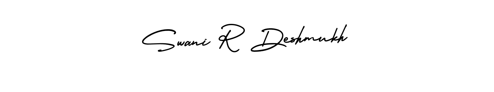 How to Draw Swani R Deshmukh signature style? AmerikaSignatureDemo-Regular is a latest design signature styles for name Swani R Deshmukh. Swani R Deshmukh signature style 3 images and pictures png