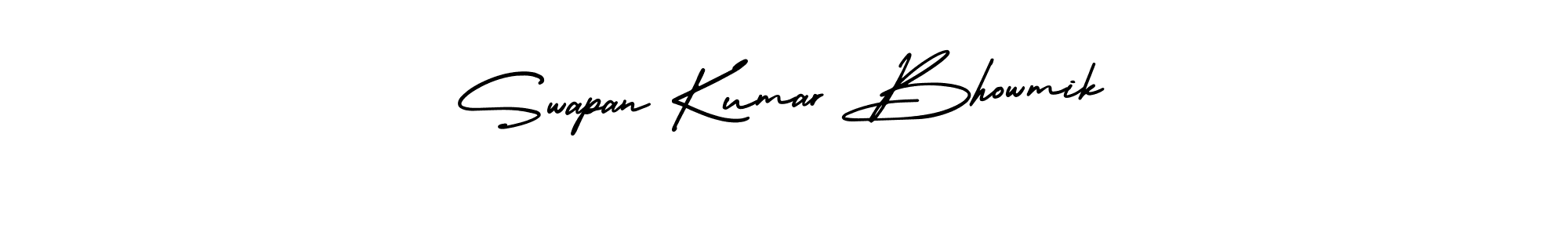 Make a beautiful signature design for name Swapan Kumar Bhowmik. With this signature (AmerikaSignatureDemo-Regular) style, you can create a handwritten signature for free. Swapan Kumar Bhowmik signature style 3 images and pictures png