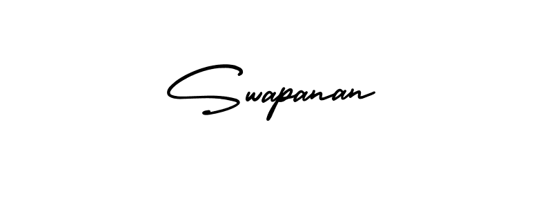 Make a beautiful signature design for name Swapanan. With this signature (AmerikaSignatureDemo-Regular) style, you can create a handwritten signature for free. Swapanan signature style 3 images and pictures png