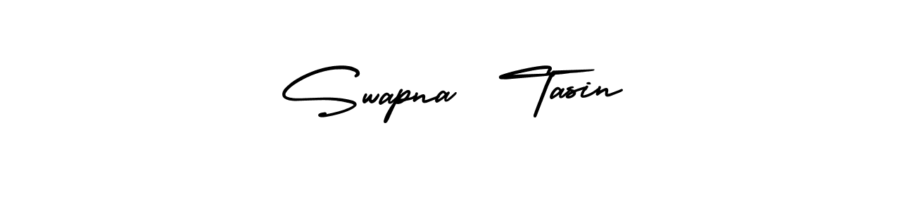 Make a short Swapna  Tasin signature style. Manage your documents anywhere anytime using AmerikaSignatureDemo-Regular. Create and add eSignatures, submit forms, share and send files easily. Swapna  Tasin signature style 3 images and pictures png