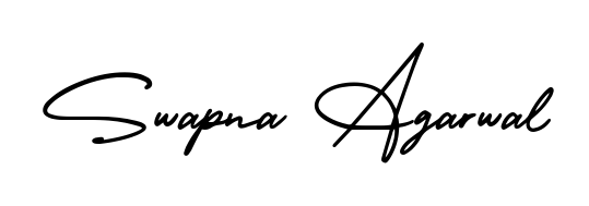 Designed for modern professionals: Swapna Agarwal name signature crafted with AmerikaSignatureDemo-Regular script. Ready for digital PDF workflows. Swapna Agarwal signature style 3 images and pictures png
