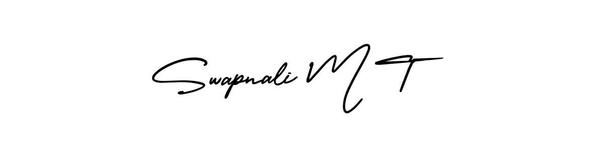 Also we have Swapnali M T name is the best signature style. Create professional handwritten signature collection using AmerikaSignatureDemo-Regular autograph style. Swapnali M T signature style 3 images and pictures png