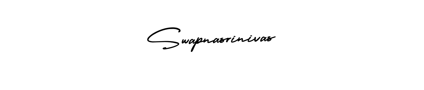 The best way (AmerikaSignatureDemo-Regular) to make a short signature is to pick only two or three words in your name. The name Swapnasrinivas include a total of six letters. For converting this name. Swapnasrinivas signature style 3 images and pictures png