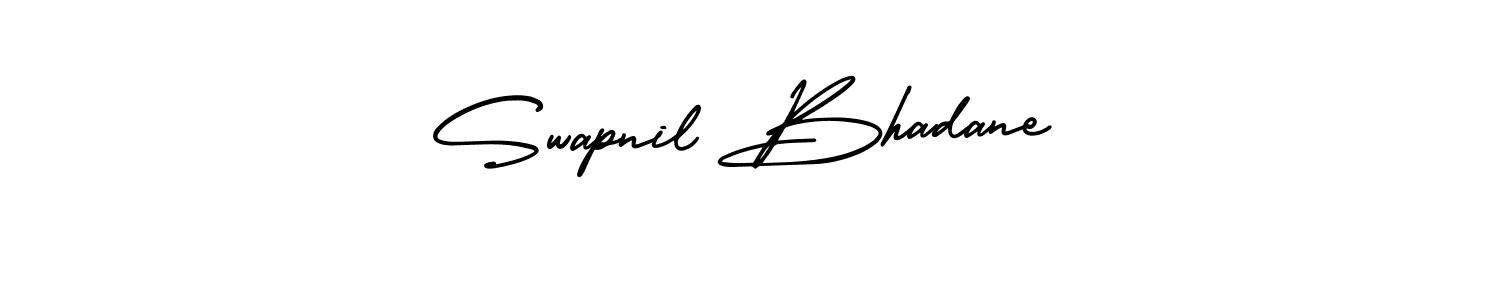 Use a signature maker to create a handwritten signature online. With this signature software, you can design (AmerikaSignatureDemo-Regular) your own signature for name Swapnil Bhadane. Swapnil Bhadane signature style 3 images and pictures png