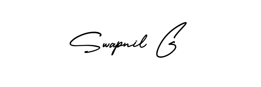 It looks lik you need a new signature style for name Swapnil G. Design unique handwritten (AmerikaSignatureDemo-Regular) signature with our free signature maker in just a few clicks. Swapnil G signature style 3 images and pictures png