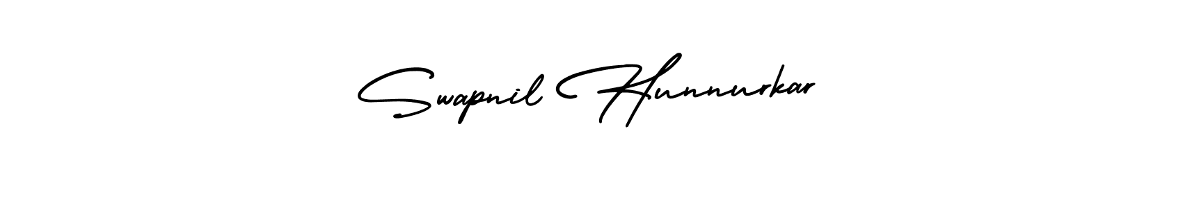 if you are searching for the best signature style for your name Swapnil Hunnurkar. so please give up your signature search. here we have designed multiple signature styles  using AmerikaSignatureDemo-Regular. Swapnil Hunnurkar signature style 3 images and pictures png