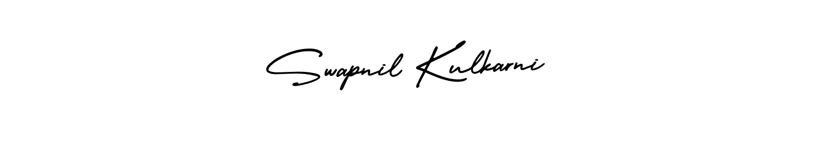 How to make Swapnil Kulkarni name signature. Use AmerikaSignatureDemo-Regular style for creating short signs online. This is the latest handwritten sign. Swapnil Kulkarni signature style 3 images and pictures png