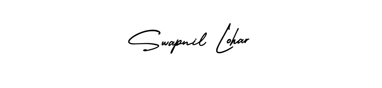 How to make Swapnil Lohar name signature. Use AmerikaSignatureDemo-Regular style for creating short signs online. This is the latest handwritten sign. Swapnil Lohar signature style 3 images and pictures png