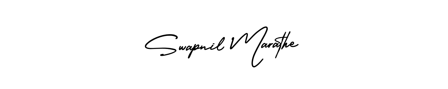 Also You can easily find your signature by using the search form. We will create Swapnil Marathe name handwritten signature images for you free of cost using AmerikaSignatureDemo-Regular sign style. Swapnil Marathe signature style 3 images and pictures png