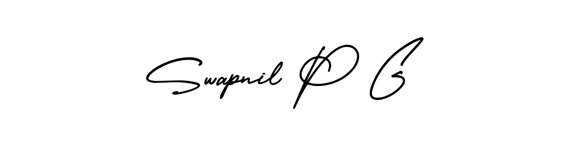 AmerikaSignatureDemo-Regular is a professional signature style that is perfect for those who want to add a touch of class to their signature. It is also a great choice for those who want to make their signature more unique. Get Swapnil P G name to fancy signature for free. Swapnil P G signature style 3 images and pictures png