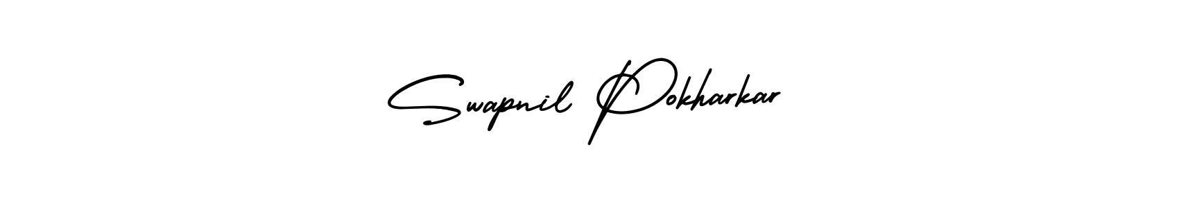 Create a beautiful signature design for name Swapnil Pokharkar. With this signature (AmerikaSignatureDemo-Regular) fonts, you can make a handwritten signature for free. Swapnil Pokharkar signature style 3 images and pictures png