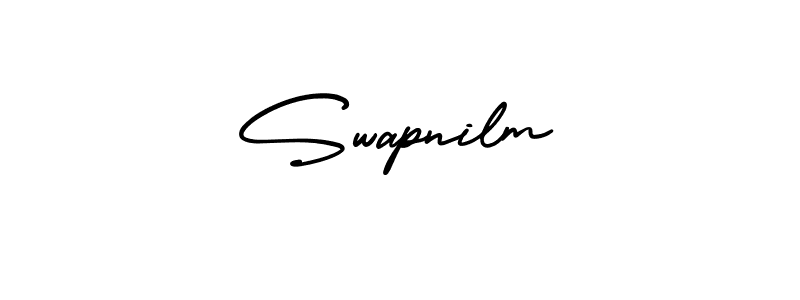 Design your own signature with our free online signature maker. With this signature software, you can create a handwritten (AmerikaSignatureDemo-Regular) signature for name Swapnilm. Swapnilm signature style 3 images and pictures png