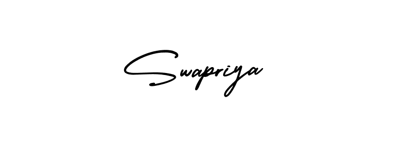 Make a beautiful signature design for name Swapriya. With this signature (AmerikaSignatureDemo-Regular) style, you can create a handwritten signature for free. Swapriya signature style 3 images and pictures png